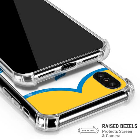 NFL Los Angeles Chargers Retro Logo iPhone XS Max Clear Case